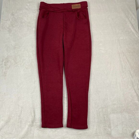 Fashion Branded Woman's Joggers In Maroon & Royal Blue XL Size Polyester Stretch - Picture 8 of 11